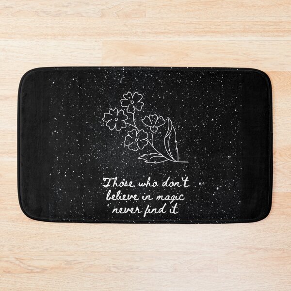 Item preview, Those who dont believe in magic never find it- Night sky flower Roald Dahl Quote designed and sold by WanderAesthetic.