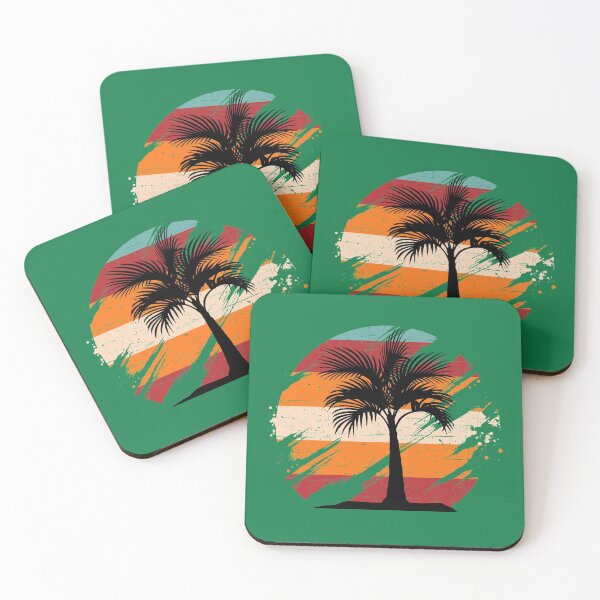 Item preview, Palm tree grunge vintage sunset designed and sold by Apoorv Choudhary.