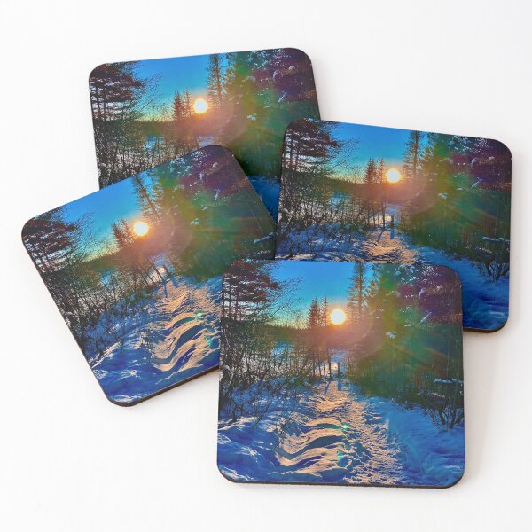 Item preview, Dark golden sunset into the woods designed and sold by lovelybookk.