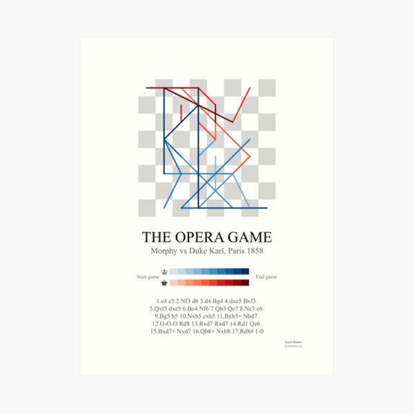 Morphy's Opera chess game Poster for Sale by MartiRubio