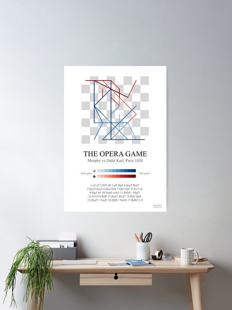 Morphy's Opera chess game | Poster