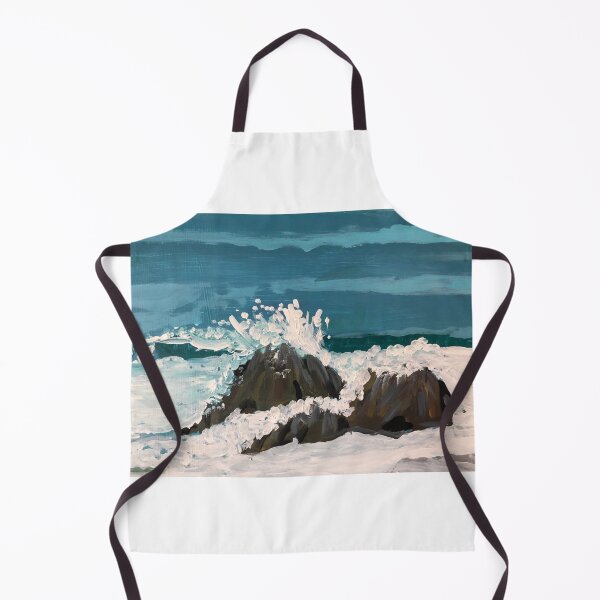 Item preview, seascape painting ,rocks, waves designed and sold by Fiveladiesart.
