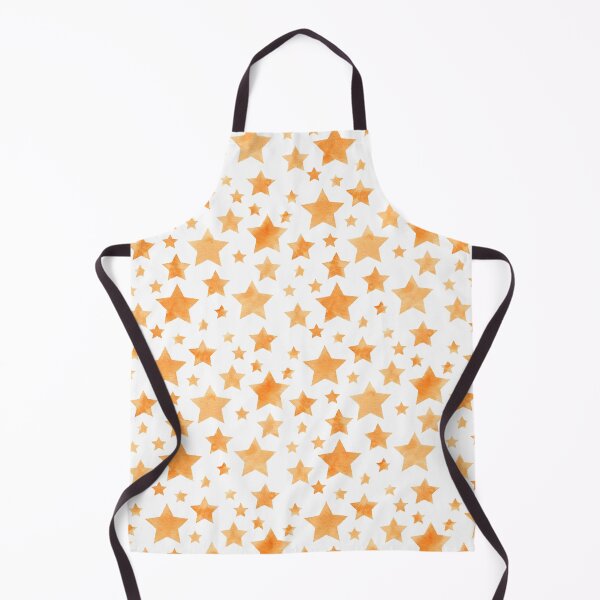 Item preview, Orange Star Pattern - White designed and sold by VvdVenDesign.