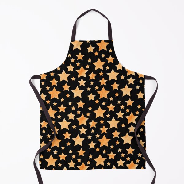 Item preview, Orange Star Pattern - Black designed and sold by VvdVenDesign.