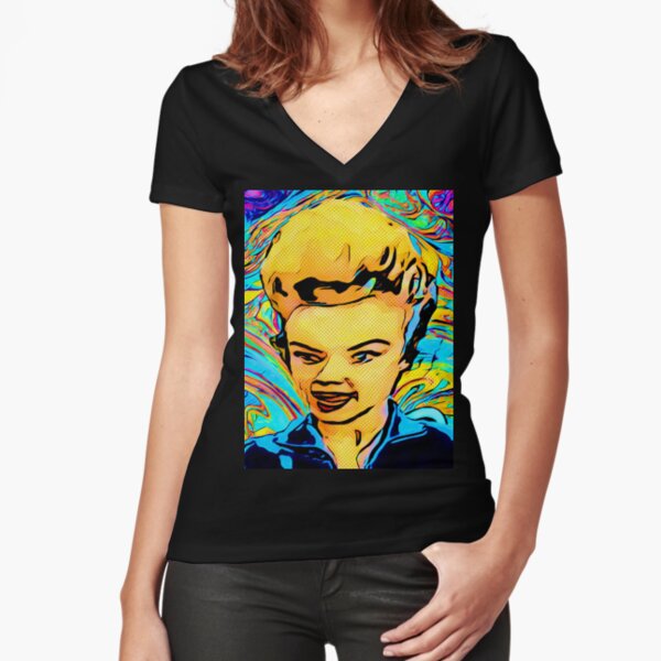 Fitted V-Neck T-Shirt