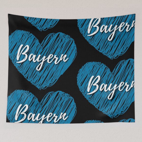 Item preview, Bavaria love with blue heart lettering in handwriting designed and sold by Branjos.