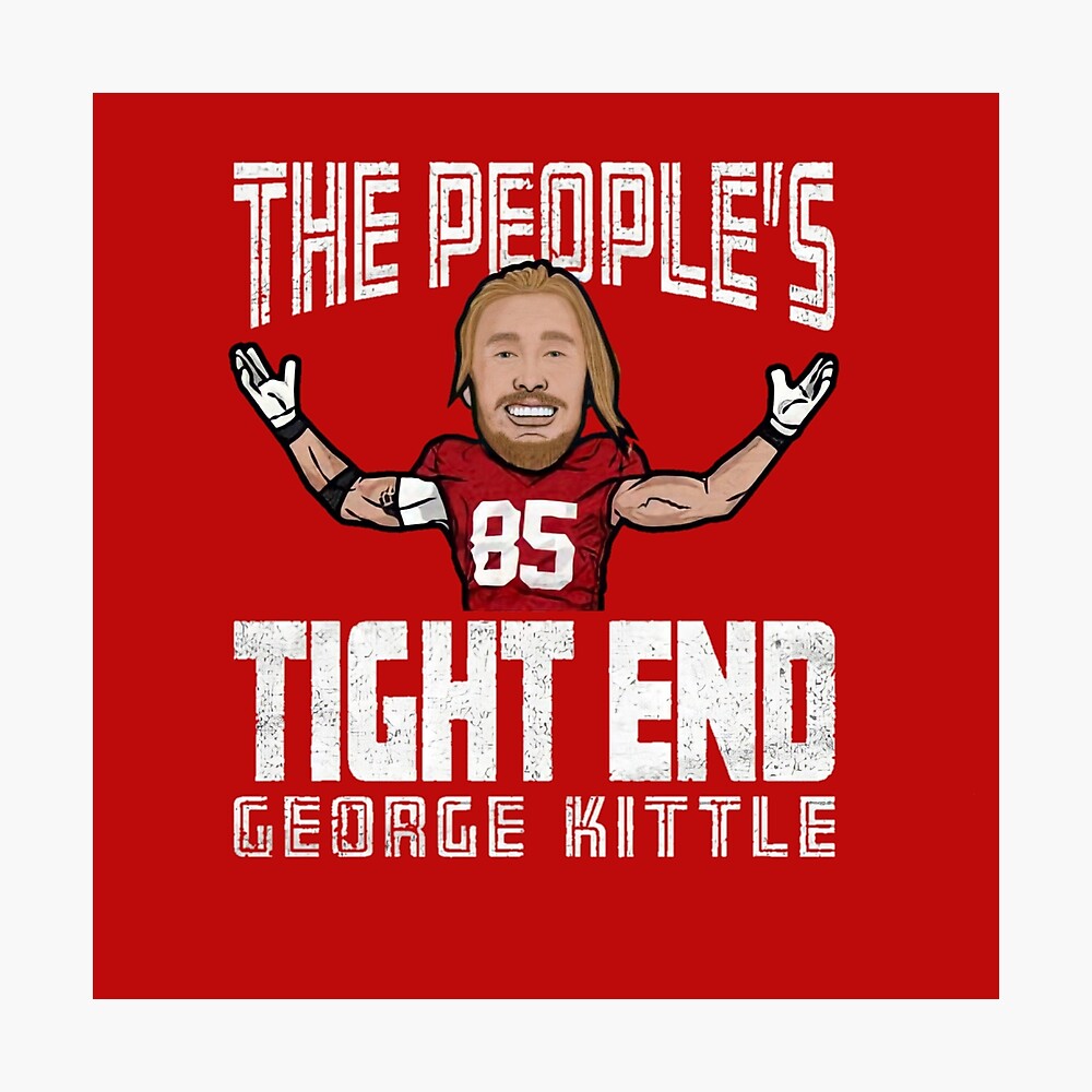 George Kittle Cartoon San Francisco 49Ers Tee - Teechipus