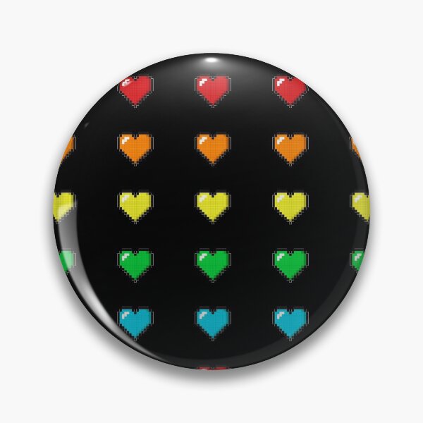 Item preview, Hearts Colourful 8Bits designed and sold by ProjecTees.