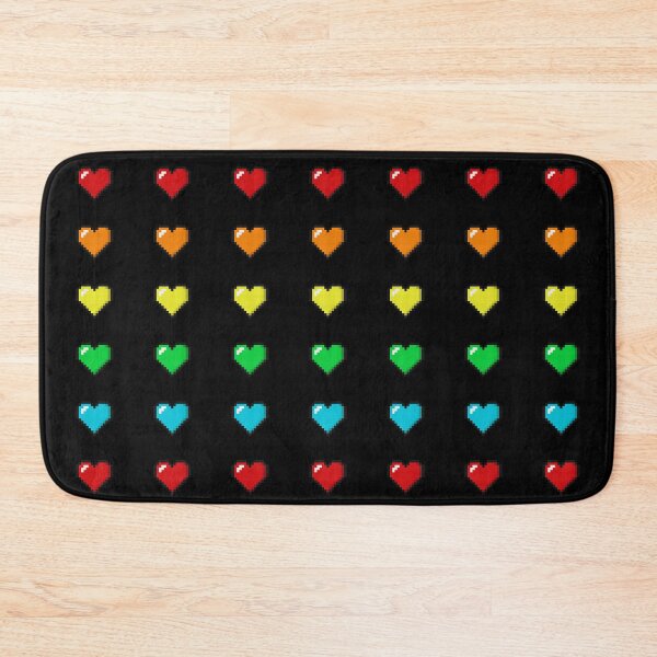 Item preview, Hearts Colourful 8Bits designed and sold by ProjecTees.