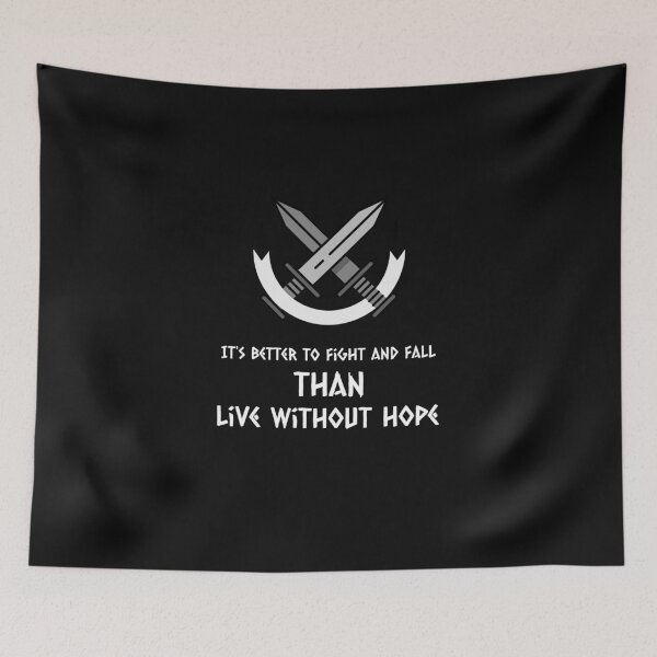 Item preview, Viking Quote - Fight / Honor / Sword designed and sold by NoelNimmad.