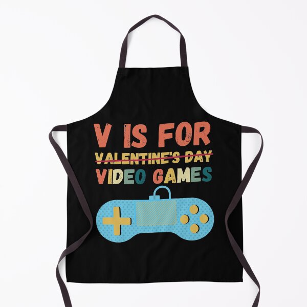 Item preview, V Is For Video Games, Funny Anti Valentines Day Gag Gift For Singles And Video Game Lovers. designed and sold by PrettyAmazing.