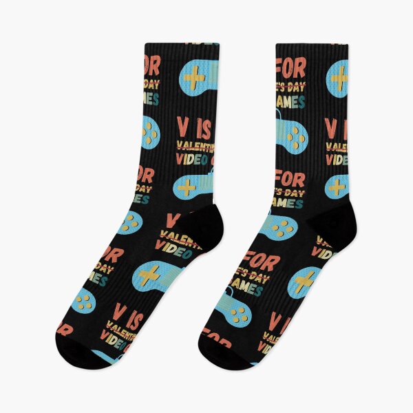 Item preview, V Is For Video Games, Funny Anti Valentines Day Gag Gift For Singles And Video Game Lovers. designed and sold by PrettyAmazing.