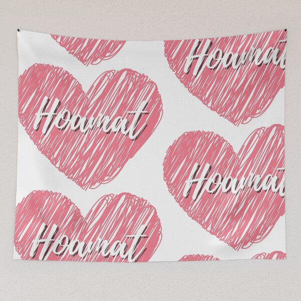 Item preview, Hoamat love with red heart lettering in handwriting designed and sold by Branjos.