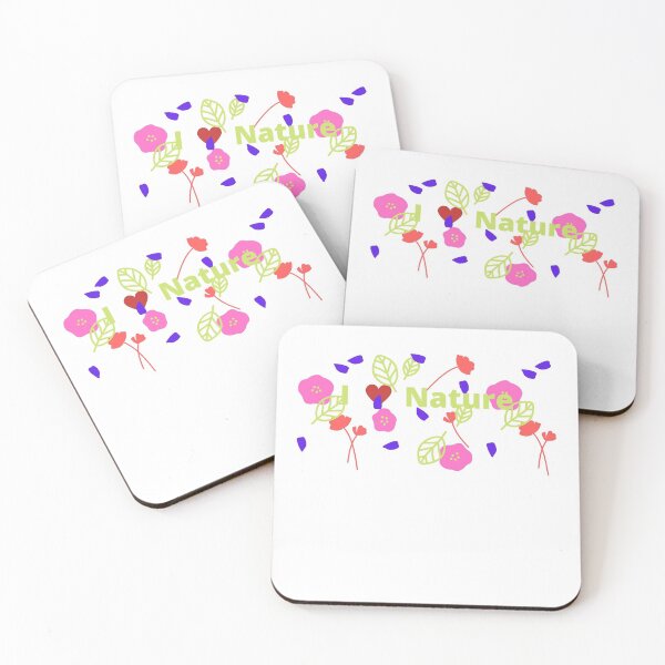 Item preview, Phrase I love nature with flowers designed and sold by NaturaFotos.