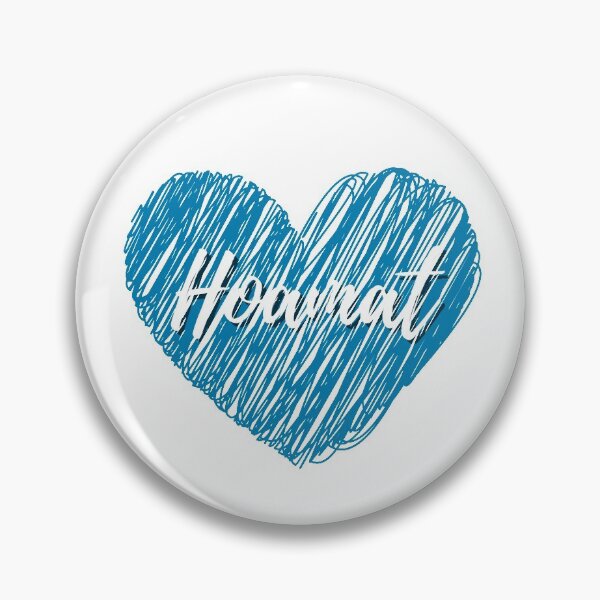 Item preview,  Hoamat love with handwriting blue heart lettering designed and sold by Branjos.