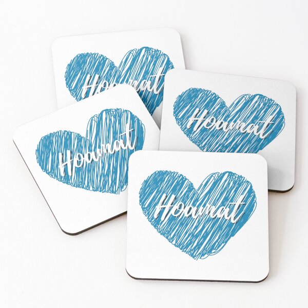 Item preview,  Hoamat love with handwriting blue heart lettering designed and sold by Branjos.