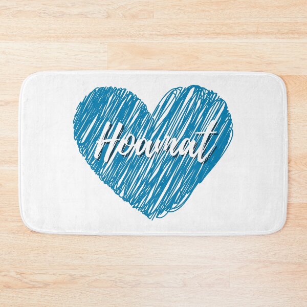 Item preview,  Hoamat love with handwriting blue heart lettering designed and sold by Branjos.