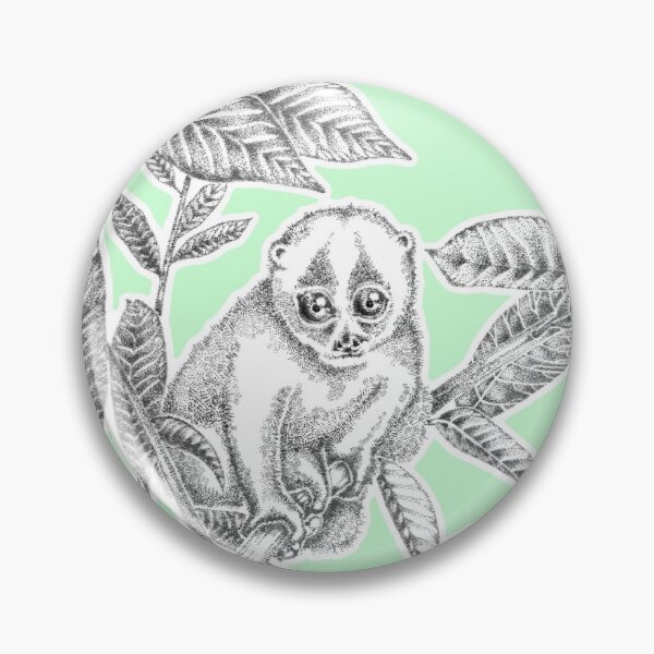 Item preview, Cute slow loris, ink, stippling, pointillisme designed and sold by Francesco Carli.