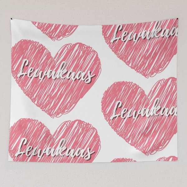Item preview, Lewakas Liebe with red heart Leberkäse lettering in handwriting designed and sold by Branjos.