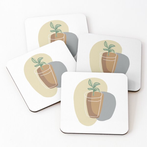 Item preview, abstract succulent doodle designed and sold by therosiegarden.