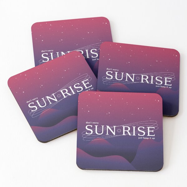 Item preview, ATEEZ "Sunrise" kpop fanart lyric poster designed and sold by TheHoodSheep.