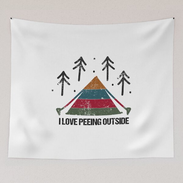 Item preview, I Love Peeing Outside Camping lover Grung Design designed and sold by Artysneak.