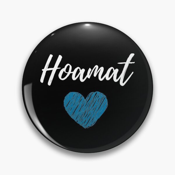 Item preview, Hoamat love with handwriting blue heart lettering designed and sold by Branjos.