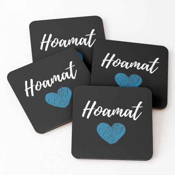 Item preview, Hoamat love with handwriting blue heart lettering designed and sold by Branjos.