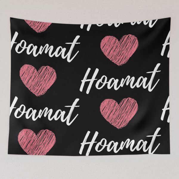 Item preview, Hoamat love with red heart lettering in handwriting designed and sold by Branjos.