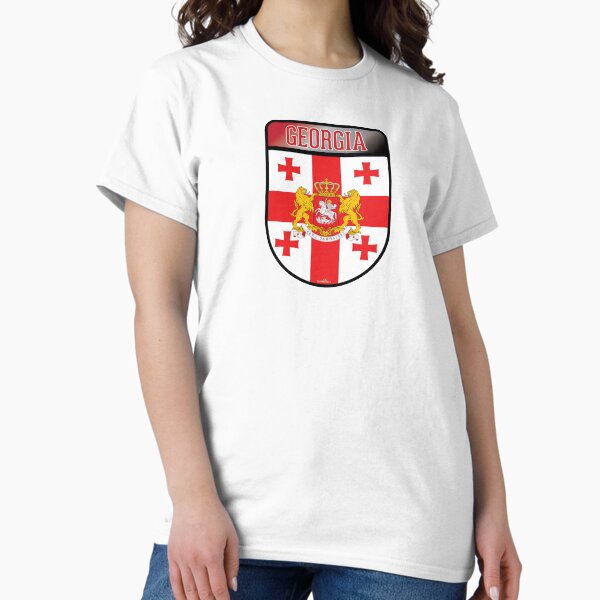 Item preview, GEORGIA Georgian Republic sakartvelo Shield Sticker & T-Shirt 01 designed and sold by OuterShellUK.