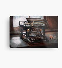 Steampunk - Typewriter - A really old typewriter Metal Print