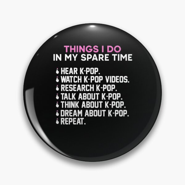 Item preview, Things I Do In My Spare Time - Funny Best Gift Ideas For Womens Girls Korea Kpop Lovers Music designed and sold by NDTStore.