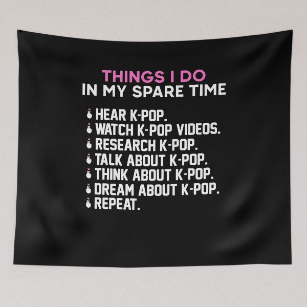 Item preview, Things I Do In My Spare Time - Funny Best Gift Ideas For Womens Girls Korea Kpop Lovers Music designed and sold by NDTStore.