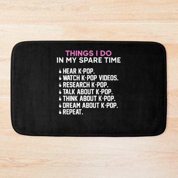 Item preview, Things I Do In My Spare Time - Funny Best Gift Ideas For Womens Girls Korea Kpop Lovers Music designed and sold by NDTStore.