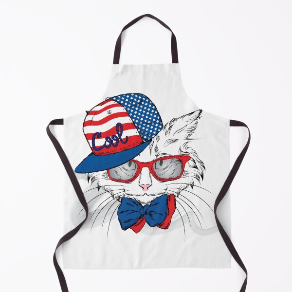 Item preview, The cat wears a white hat and illustrated sunglasses designed and sold by azomiross.
