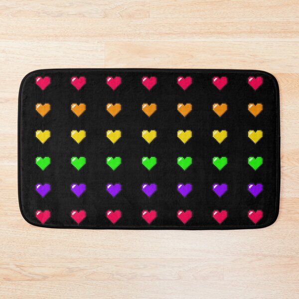 Item preview, Hearts Colourful 8Bits designed and sold by ProjecTees.