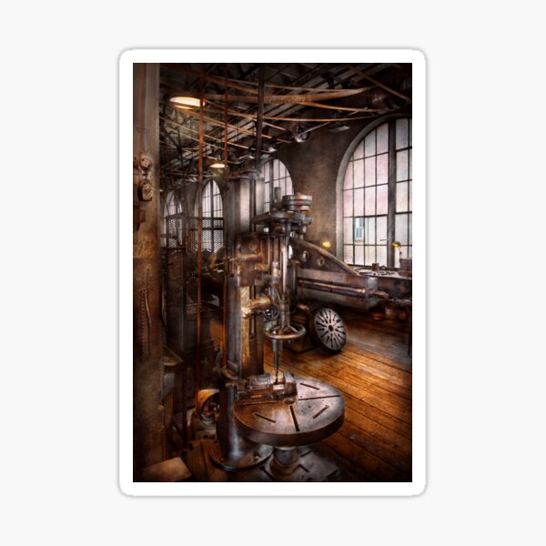 Item preview, Machinist - Industrial Drill Press  designed and sold by Mike Savad Photography.