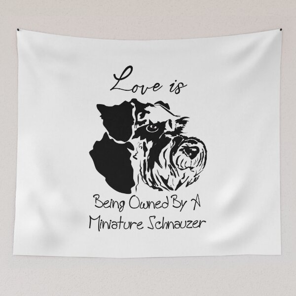 Item preview, Love is being owned by a Miniature Schnauzer designed and sold by Louise Bastard.