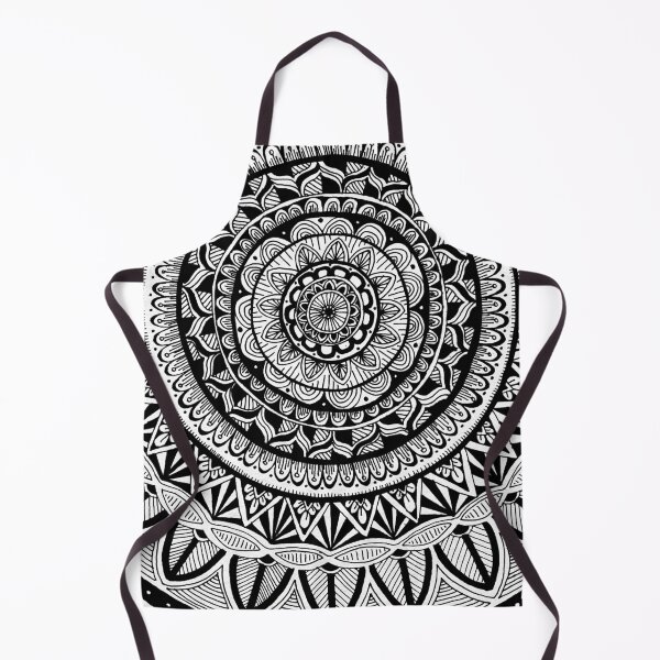 Item preview, Henna inspired mandala flower pen design freehand drawing designed and sold by Elly Hunt.