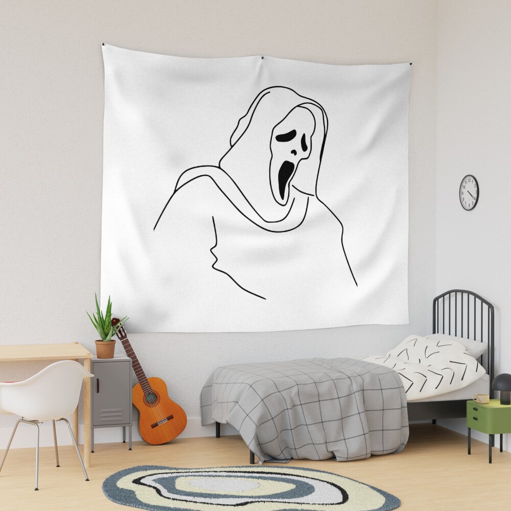 Ghostface Scream Tapestries for Sale