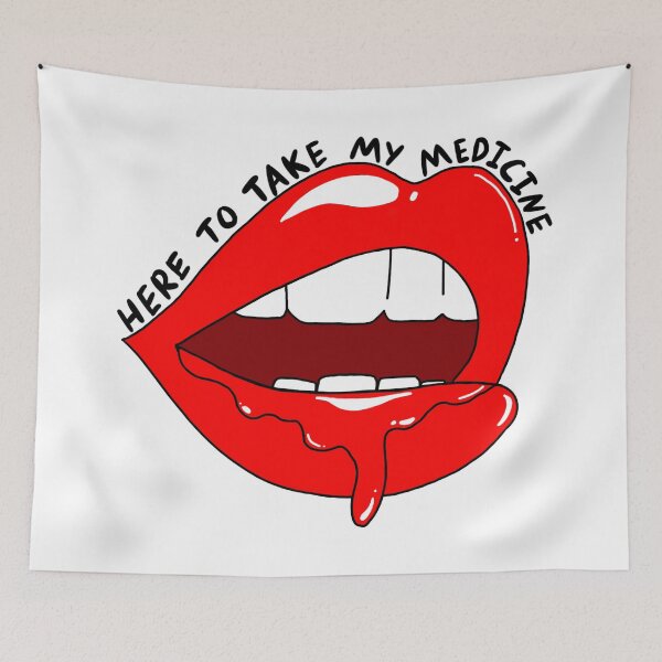 Item preview, Medicine Dripping Lips Harry Styles Black designed and sold by CMORRISON12345.
