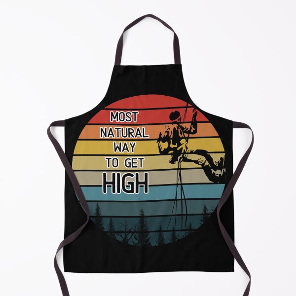 Item preview, Most Natural Way to Get High , Climbing, Hiking - Retro Funny Pun Design designed and sold by Xeuno.