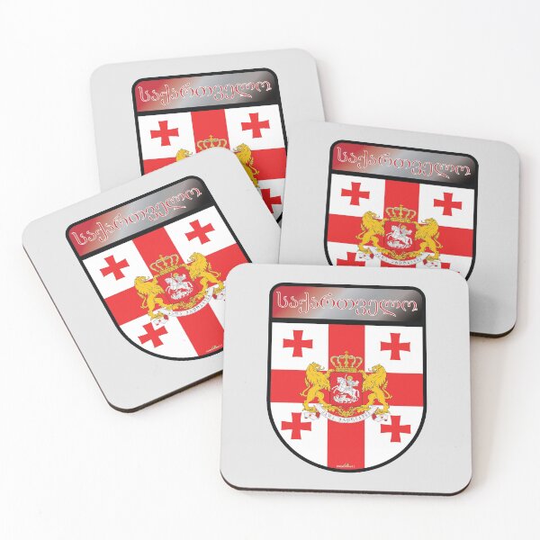 Item preview, GEORGIA Georgian Republic sakartvelo Shield Sticker & T-Shirt 02 designed and sold by OuterShellUK.