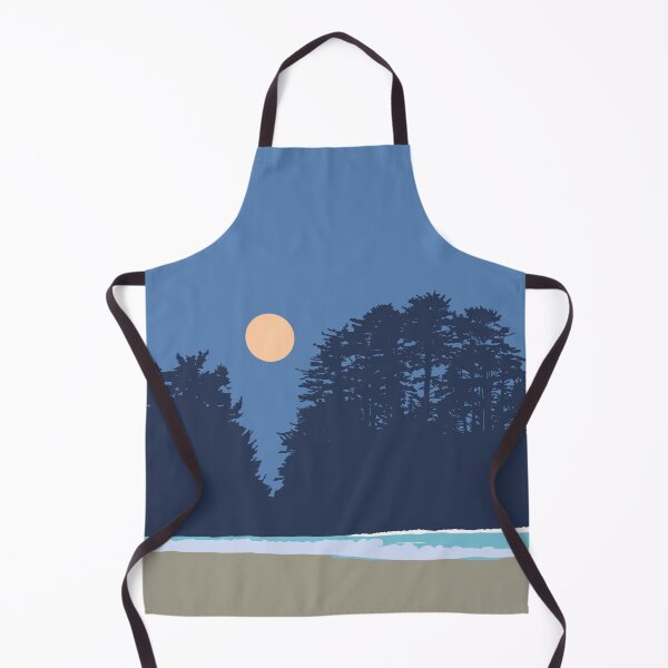Item preview, Moon over Long Beach designed and sold by urbansketcher.