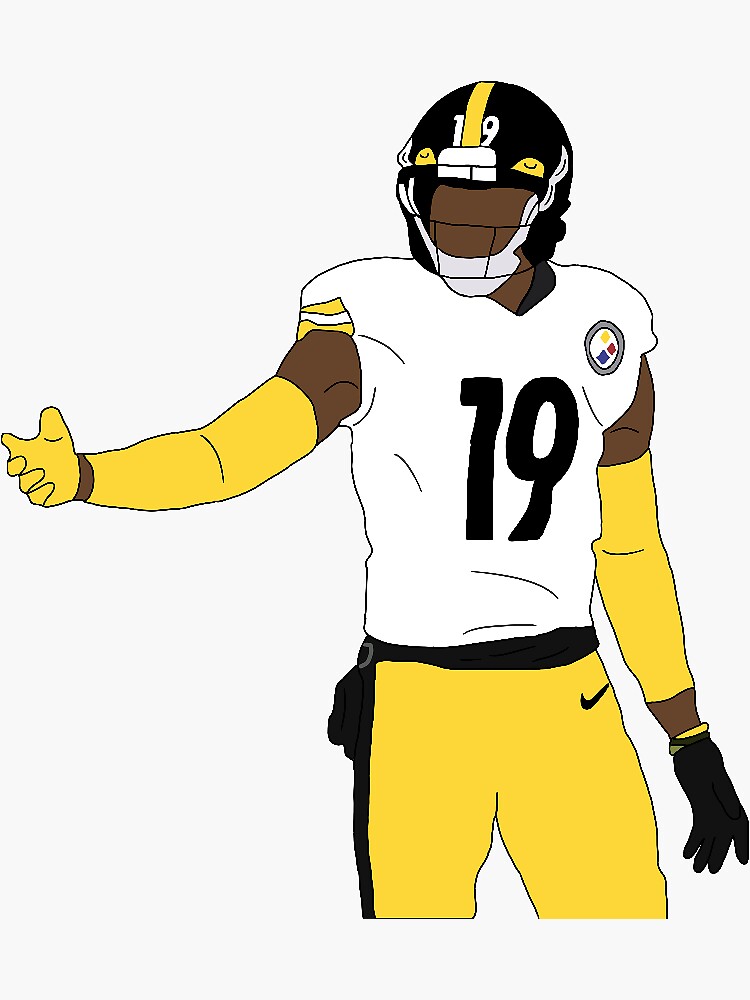 JuJu Smith-Schuster Black & White Canvas Art – My Idea Sports Canvas