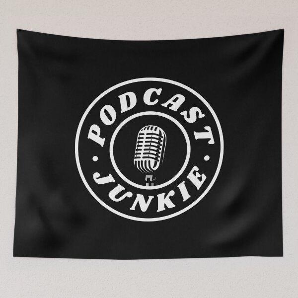 Item preview, Podcast Junkie | Funny Podcaster designed and sold by CozyMarket.