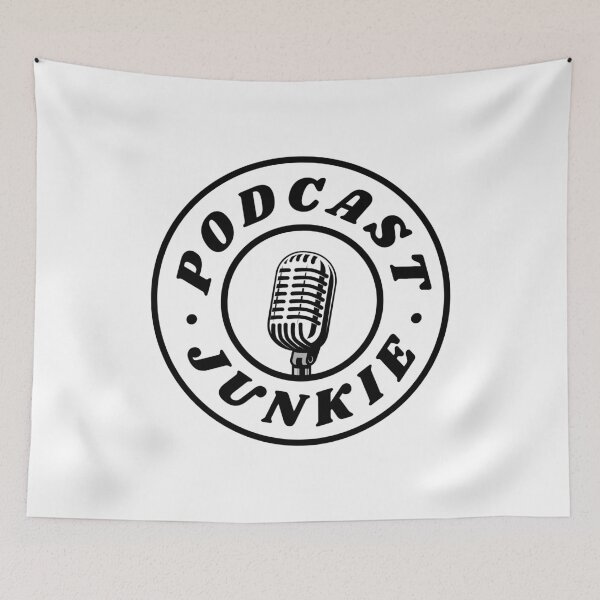Item preview, Podcast Junkie | Funny Podcast designed and sold by CozyMarket.