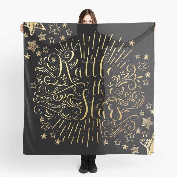 Rattle The Stars - in Gold Foil Scarf