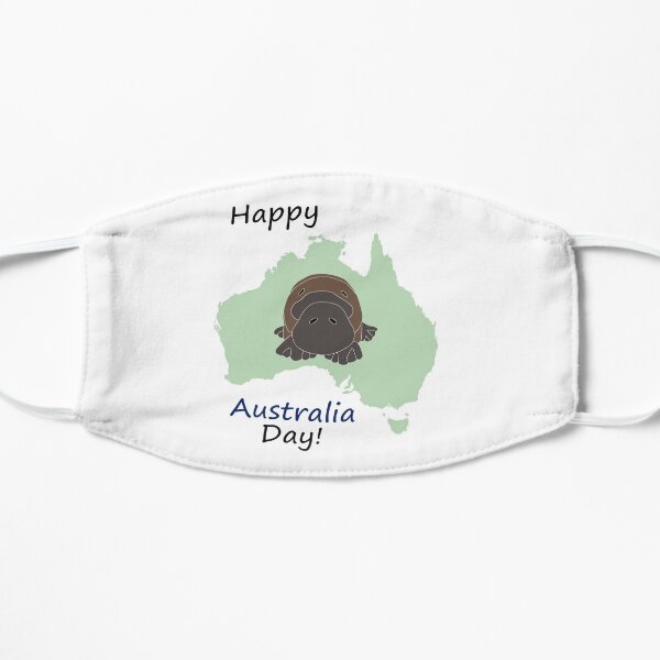 Happy Australia Day Flat Mask