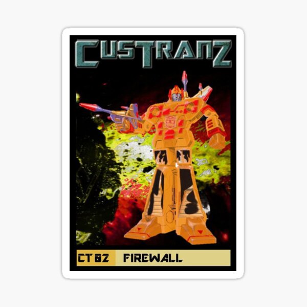 Custranz Firewall art Sticker